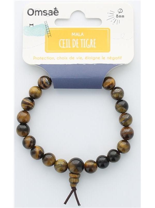 Bracelet Mala en Oeil de Tigre