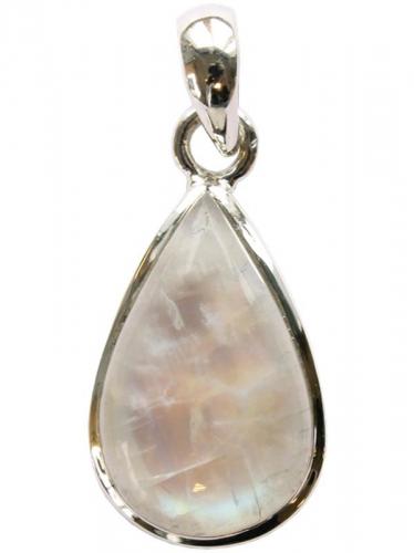 Pendentif Pierre de Lune Argent 925 Forme goutte Petit modèle