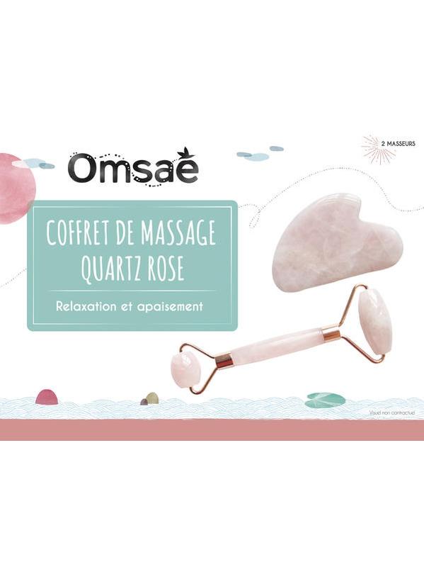 Coffret Massage Quartz Rose pour le Visage