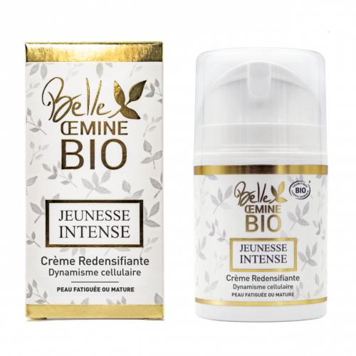 Crème Redensifiante JEUNESSE INTENSE peau fatiguée ou mature - Belle Oemine Bio