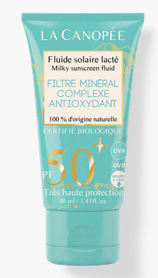 Fluide solaire lacté SPF50+
